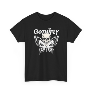 Gothifly White Butterfly Tee