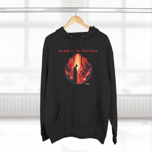 Alternative view of Alone in My Solitude Fleece Hoodie