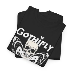 Alternative view of Gothifly White Butterfly Tee